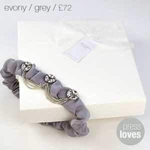 Evony Bridal Garter Grey